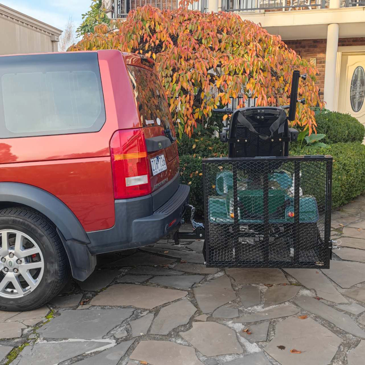 SC500XL Towbar Mobility Scooter Ramp Carrier with LED Lights and Gas Strut