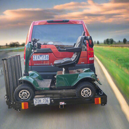 SC500XL Towbar Mobility Scooter  Ramp Carrier with LED Lights and Gas Strut