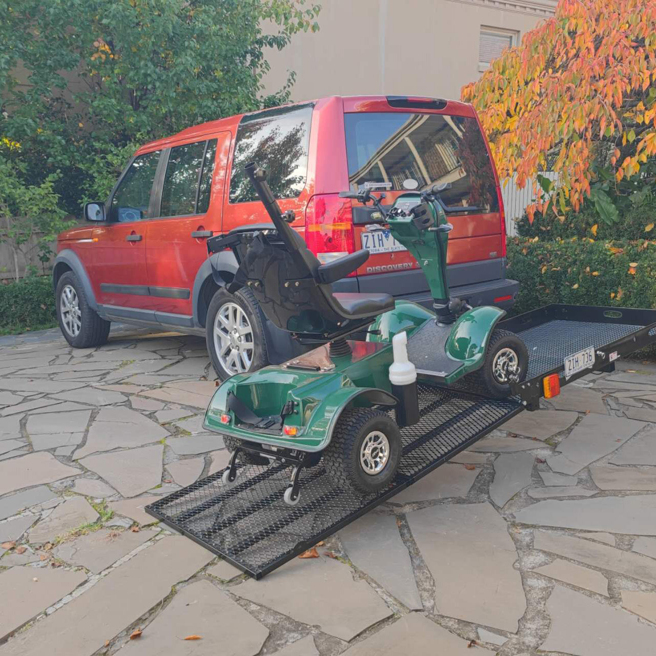 SC500XL Towbar Mobility Scooter  Ramp Carrier with LED Lights and Gas Strut